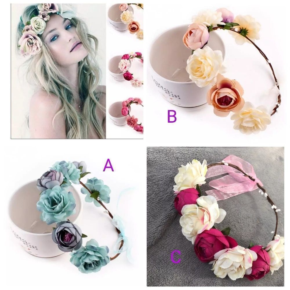 New High Quality Peony Women's Bohemian Floral Hea